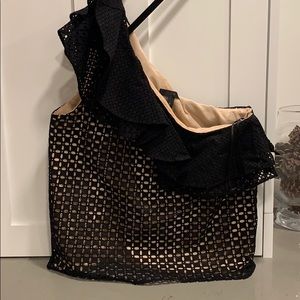 BNWT J Crew one shoulder eyelet top size 10